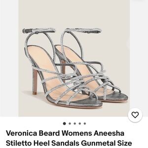 Veronica Beard Crystal Embellished Strappy Heels